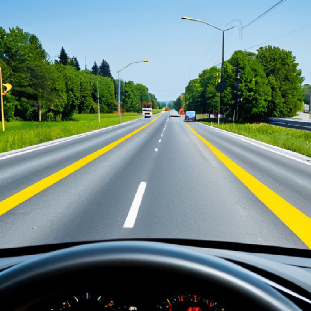 **

"A driver's perspective looking at an intersection with a flashing yellow arrow signal. Oncoming traffic is visible but at a safe distance. Focus on the traffic signal and the road ahead. Daytime setting. Safe for work, appropriate content, fully clothed, professional photography, correct proportions, natural pose, realistic."

**