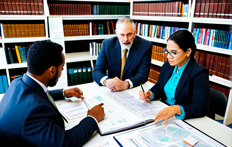 Collaborative Learning Session**
"A diverse group of professional adults, fully clothed in modest attire, sitting around a table in a brightly lit library. They are reviewing traffic safety manuals and diagrams. One person is pointing at a diagram, explaining a concept. The atmosphere is focused and collaborative. Safe for work, appropriate content, professional, perfect anatomy, correct proportions, well-formed hands, proper finger count, natural body proportions."
**