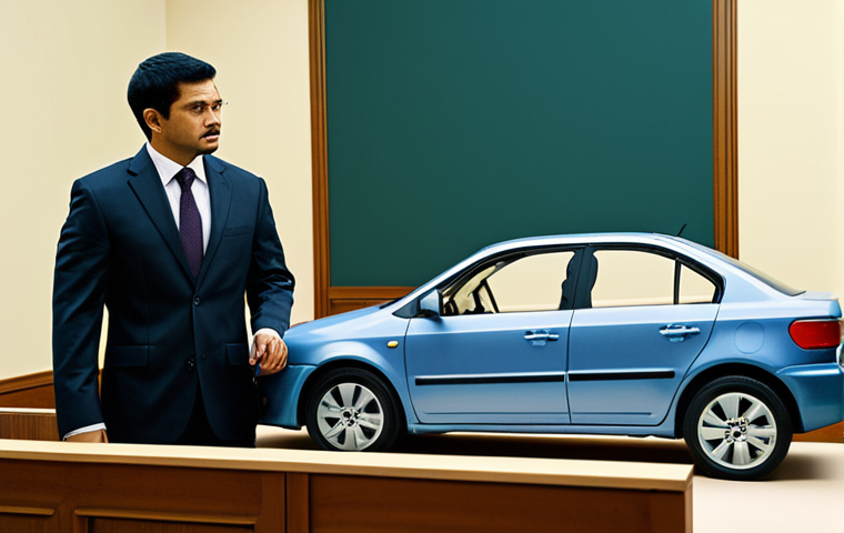 도로교통사 자격증의 실무 활용도 - **

An insurance adjuster, fully clothed and in professional dress, reviewing accident reconstructio...