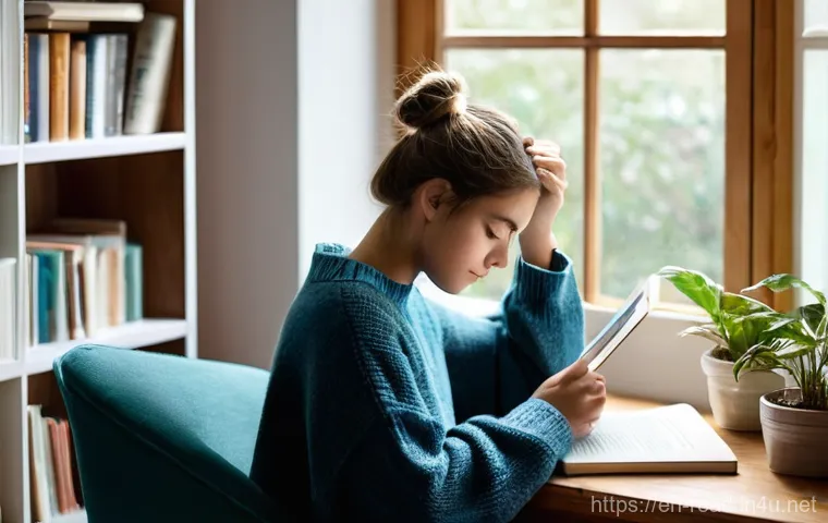 도로교통사 필기시험 고득점 비법 - **Prompt:** A cozy and inviting study nook for a teenager, bathed in warm, soft natural light stream...