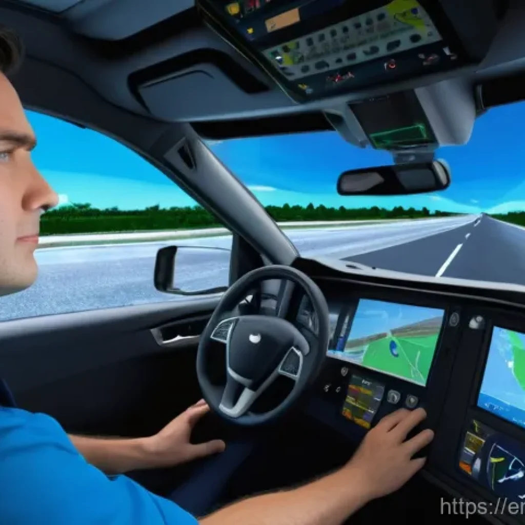 도로교통사 실무 교육 이수 조건 - **High-Fidelity Traffic Simulation:** "A male professional, approximately 35 years old, with short d...