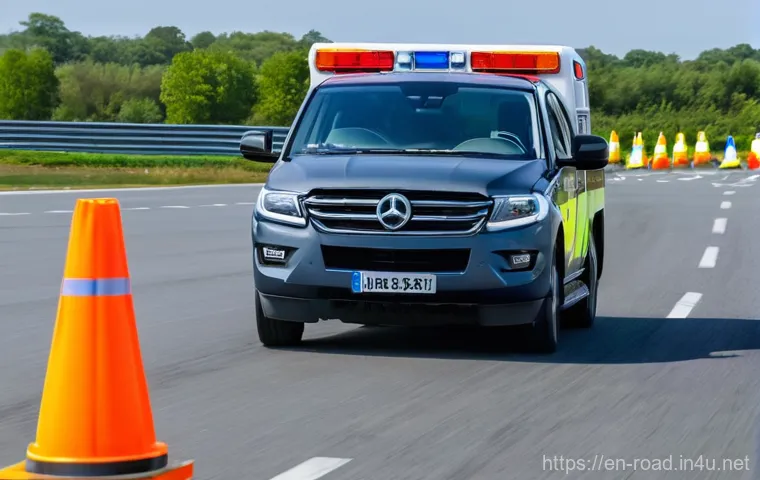 도로교통사 실무 교육 이수 조건 - **Emergency Scene Management Training:** "An outdoor, realistic training scenario depicting a simula...